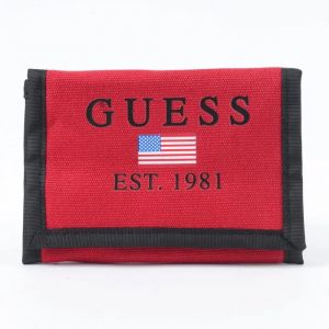 Portefeuille Guess american flag Homme Rouge