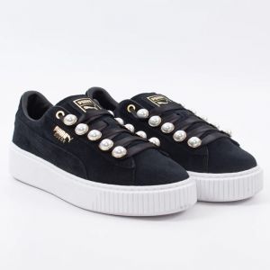 Basket Puma Suede platform bling wn's Femme Noir