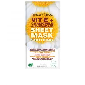 Masque en tissu Fab Face Food Vit E + Camomille & Acide Hyaluronique 1 unit&eacute;