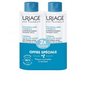 Eau Micellaire Thermale pour peaux normales &agrave; s&egrave;ches, pack de 2 x 500 ml