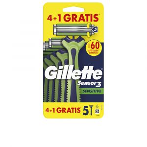 Lames de rasoir jetables Gillette SENSOR3 Sensitive 5 unit&eacute;s