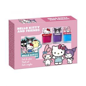 Ensemble de 3 ongles Hello Kitty et ses amis