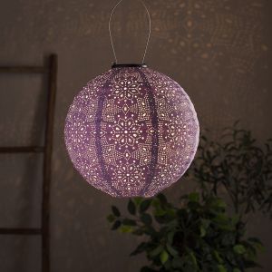 Lampion Solaire Tyvek Violet