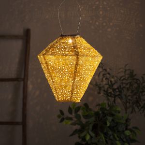 Lampion Solaire Tyvek Jaune