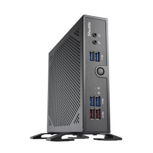 Shuttle XPC slim Barebone DS50U, Intel Celeron 7305, 2x LAN (1x 2.5Gbit ,1x 1Gbit), 1xCOM,1xHDMI,1xDP, 1x VGA, fanless, fonction