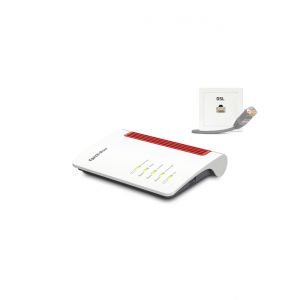 FRITZ!Box 7530 AX routeur sans fil Gigabit Ethernet Bi-bande (2,4 GHz / 5 GHz) Blanc