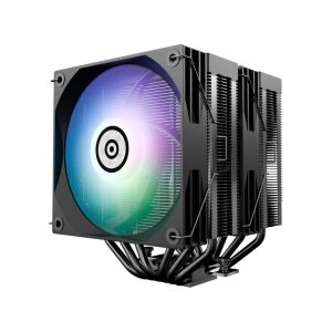 Enermax ETS-TD60D-ARGB syst&egrave;me de refroidissement d&rsquo;ordinateur Processeur Refroidisseur d'air 12 cm Noir