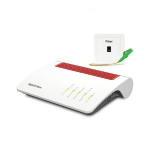 FRITZ!Box 5590 Fiber routeur sans fil Gigabit Ethernet Bi-bande (2,4 GHz / 5 GHz) Blanc