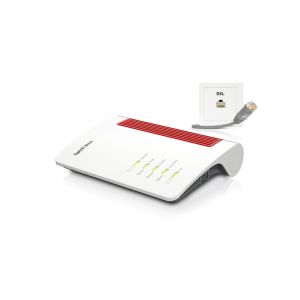 FRITZ!Box 7690 International routeur sans fil 2.5 Gigabit Ethernet Bi-bande (2,4 GHz / 5 GHz) Blanc