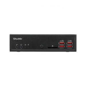 Shuttle XPC slim Barebone DH32U5, Intel i5-1135G7, 4x HDMI 2.0b 2x LAN, 2x COM, incl. VESA , fonctionnement permanent 24/7