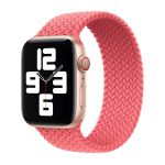 Bracelet Solo tress&eacute; Apple Watch | 38/40/41/42 mm - Taille 5 - Pink Punch