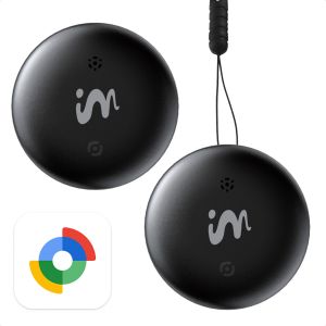imoshion Wireless Tag - Bluetooth Tracker pour Android - Pack de 2 - Noir
