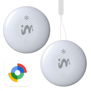 imoshion Wireless Tag - Bluetooth Tracker pour Android - Pack de 2 - Blanc