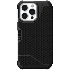UAG Etui de t&eacute;l&eacute;phone portefeuille Metropolis Apple iPhone 13 Pro - Kevlar Black