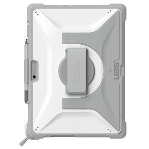 UAG Coque tablette Plasma Healthcare avec strap et bandouli&egrave;re Microsoft Surface Pro 9 / Pro 10 / Pro 11 - Blanc / Gris