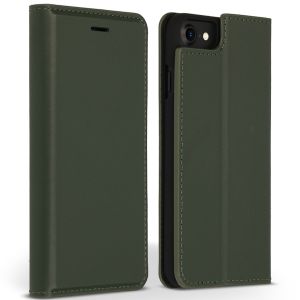 Accezz Étui de téléphone Slim Folio en cuir de qualité supérieure iPhone SE (2022 / 2020) / 8 / 7 / 6(s) - Vert