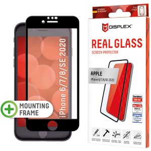 Displex Protection d'écran en verre trempé Real Glass Full Cover Apple iPhone SE (2022 / 2020) / 8 / 7 / 6(s)
