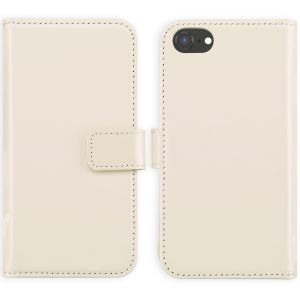 Selencia Étui portefeuille en cuir véritable Apple iPhone SE (2022 / 2020) / 8 / 7 - Greige