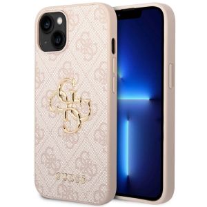 Guess Coque 4G Metal Logo Backcover Apple iPhone 15 - Rose