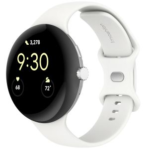 imoshion Bracelet en silicone Google Pixel Watch 3 - 45 mm - Taille S - Blanc