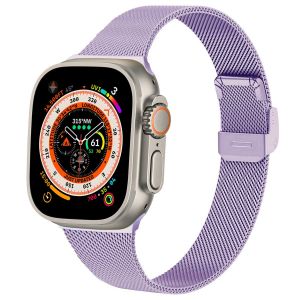 imoshion Bracelet pliant Milanese Apple Watch Series 1 t/m 11 / SE / Ultra (44/45/46/49 mm) - Violet