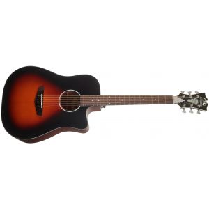 D'Angelico Bowery LS Dreadnought CE Satin Vintage Sunburst