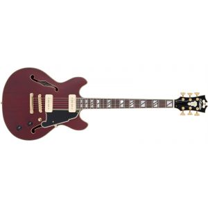 D'Angelico Deluxe Mini DC Trans Wine