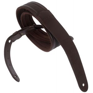 Taylor Taylor Slim Vegan Leather Strap, Chocolate Brown