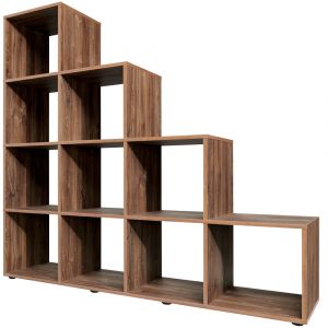 &Eacute;tag&ecirc;re escalier 10 cases (Type 20) Design moderne - ch&ecirc;ne stirling