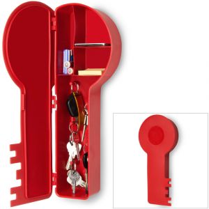 Bo&icirc;te &agrave;&nbsp; cl&eacute; rouge - Rangement cl&eacute;s en forme de cl&eacute; -  Boitier Armoire murale