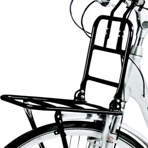 Porte-bagage avant pour v&eacute;lo - Noir - Pour roues de  24"-28"" - Support en m&eacute;tal"