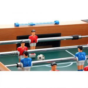 Baby foot brun 22 kg -2 balles table football - 22 joueurs -jeu caf&eacute; bar bistrot