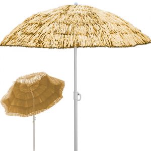 Parasol pare soleil Hawai- inclinable jardin exterieur 180cm parasol plage beige