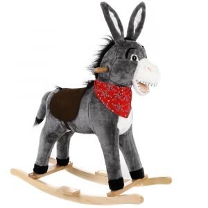 &Acirc;ne &agrave; bascule en bois