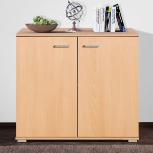 CS Schmal Buffet h&ecirc;tre Type 80 - 2 portes et 1 tablette - Meuble de rangement