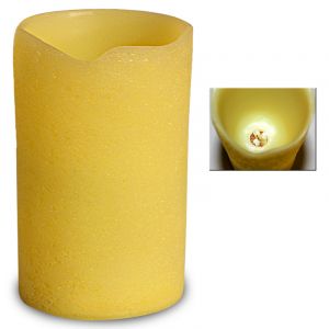 Bougie LED Blanche chaud - 7x10cm - avec interrupteur Ambiance Lumi&ecirc;re