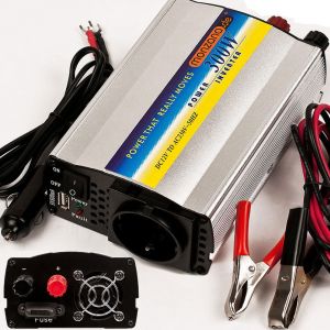 Convertisseur onduleur &eacute;lectrique port USB 300/600W 12V-230V accessoires