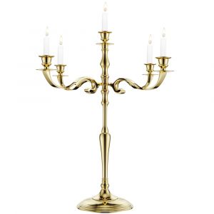 Chandelier &agrave; 5 branches Or 80cm