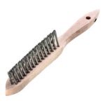 Lessmann Brosse &agrave; souder lisse 3 rangs fil d'acier 0,35 mm