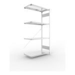 &Eacute;tag&egrave;re &agrave; embo&icirc;ter H2000xl1000xP500mm &eacute;tag&egrave;re d'extension galvanis&eacute;e 1 cadre, 4