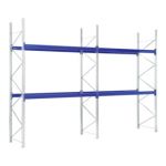 Rayonnages &agrave; palettes en kit complet Bito l 22700 x p 1100 x H 4500 montants galvanis