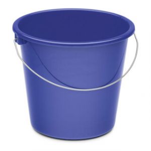Haushaltseimer 5 litres, bleu, plastique