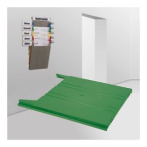 Trieur mural Eichner "FLAT" casier de rangement, vert, pour documents A4 vertical
