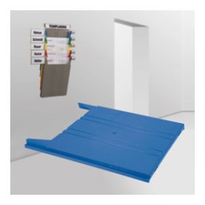Trieur mural Eichner "FLAT" casier de rangement, bleu, pour documents A4 vertical