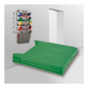 Trieur mural Eichner "BIG" casier de rangement, vert, pour documents A4 vertical