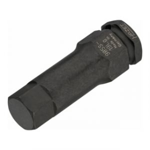 Douille m&acirc;le &agrave; chocs 985S-19LG ∙ Carr&eacute; creux 12,5 mm (1/2 pouce) ∙ Profil &agrave; 6 pans int&eacute;rieurs ∙ 19 HAZET