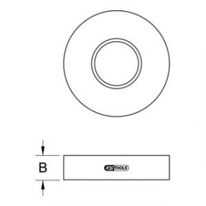 KS Tools ruban adh&eacute;sif en tissu, argent, 50 m
