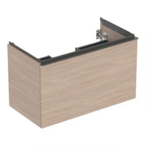 Geberit Meuble sous-lavabo Acanto 1 porte, 1 tiroir en I, Larg. 90 cm, blanc / laqu&eacute;