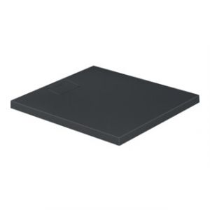 Duravit Stonetto Bac &agrave; douche rectangulaire 90x80x5 cm, anthracite