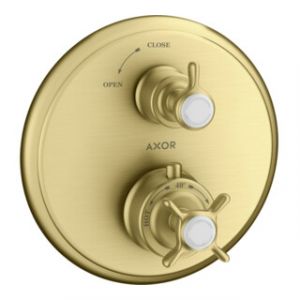 hansgrohe Set de montage Axor Montreux UP-THM, avec robinet d'arr&ecirc;t, croisillon, bross&eacute;